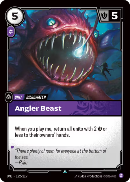 Angler Beast [Uncommon] UNL 132/219 - Riftbound Unleashed