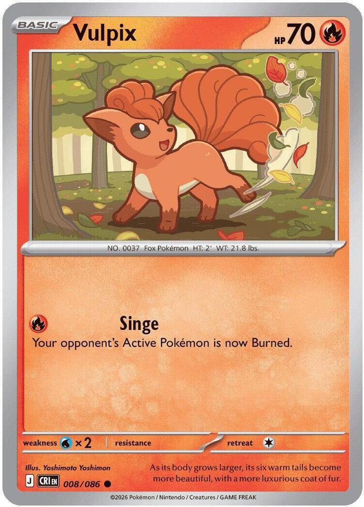 Vulpix [Common] #008/086 - Chaos Rising