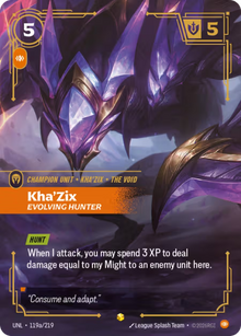 Kha'Zix, Evolving Hunter  [Alternate Art] UNL 119a/219 - Riftbound Unleashed