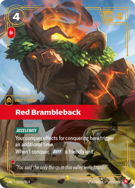 Red Brambleback [Alternate Art] UNL 029a/219 - Riftbound Unleashed