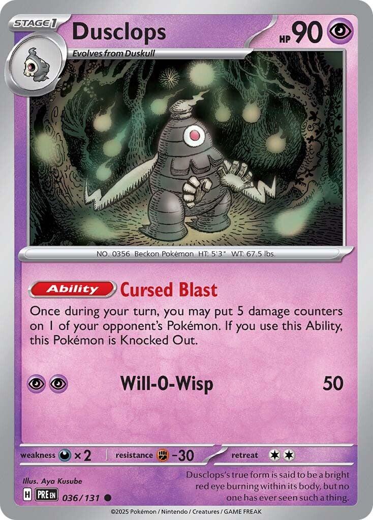 Dusclops [Common] #036/131 - Pokemon Prismatic Evolutions