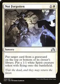 Not Forgotten - MTG Shadows over Innistrad U 30