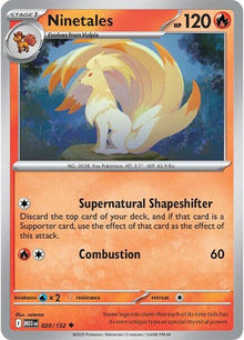 Ninetales [Uncommon] #020/132 - Pokemon Mega Evolution
