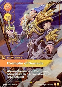 Jarvan IV - Exemplar of Demacia [Signature Overnumber] RAD 176*/167 - Riftbound Radiance