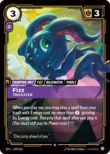 Fizz - Trickster [Rare] SFD 140/221 -  Riftbound Spiritforged