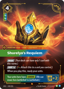 Shurelya's Requiem [Epic] SFD 192/221 -  Riftbound Spiritforged
