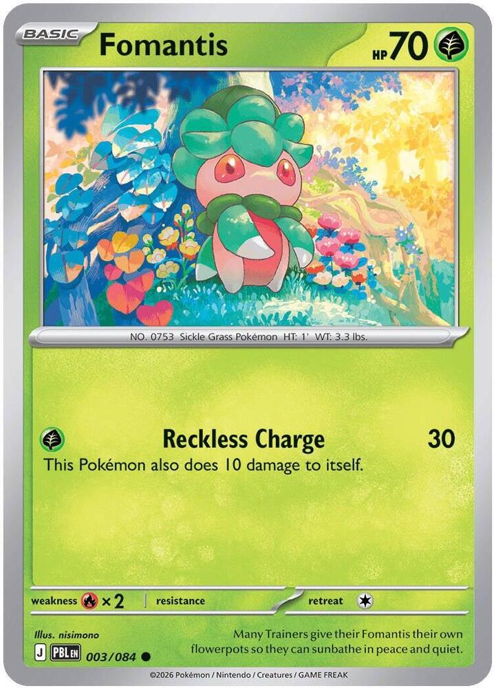 Fomantis [Common] #003/084 - Pitch Black