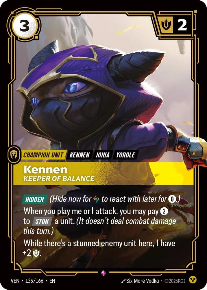 Kennen, Keeper of Balance [Rare] #135/166 - Vendetta
