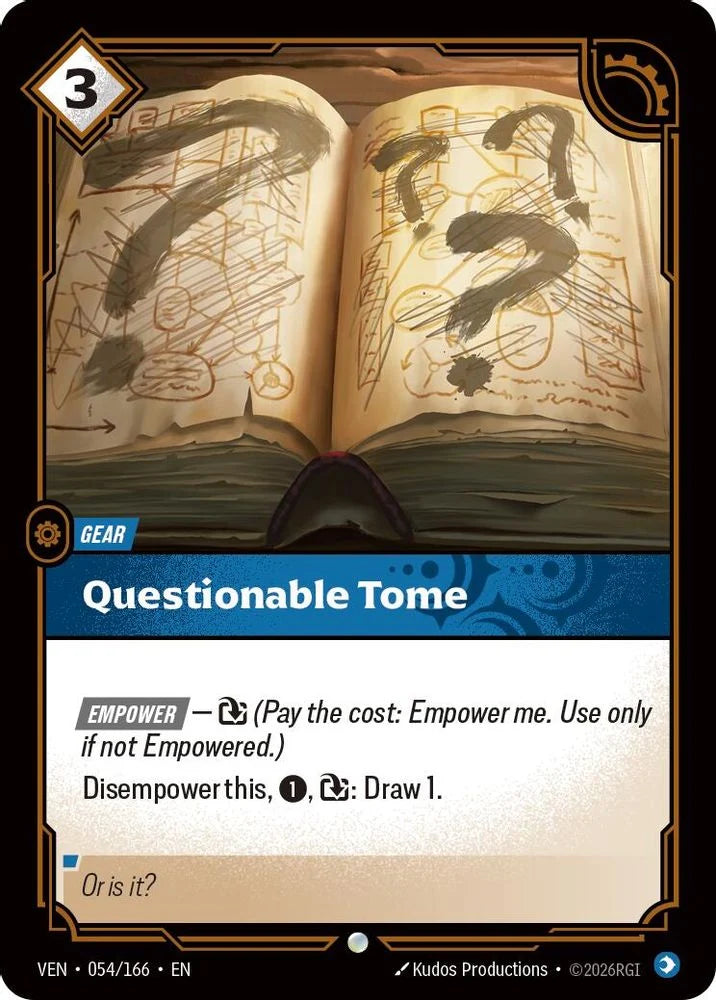 Questionable Tome [Common] #054/166 - Vendetta