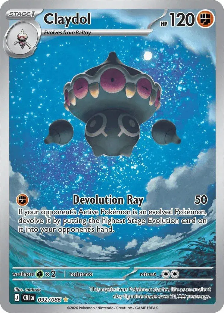 Claydol [Illustration Rare] #092/086 - Chaos Rising