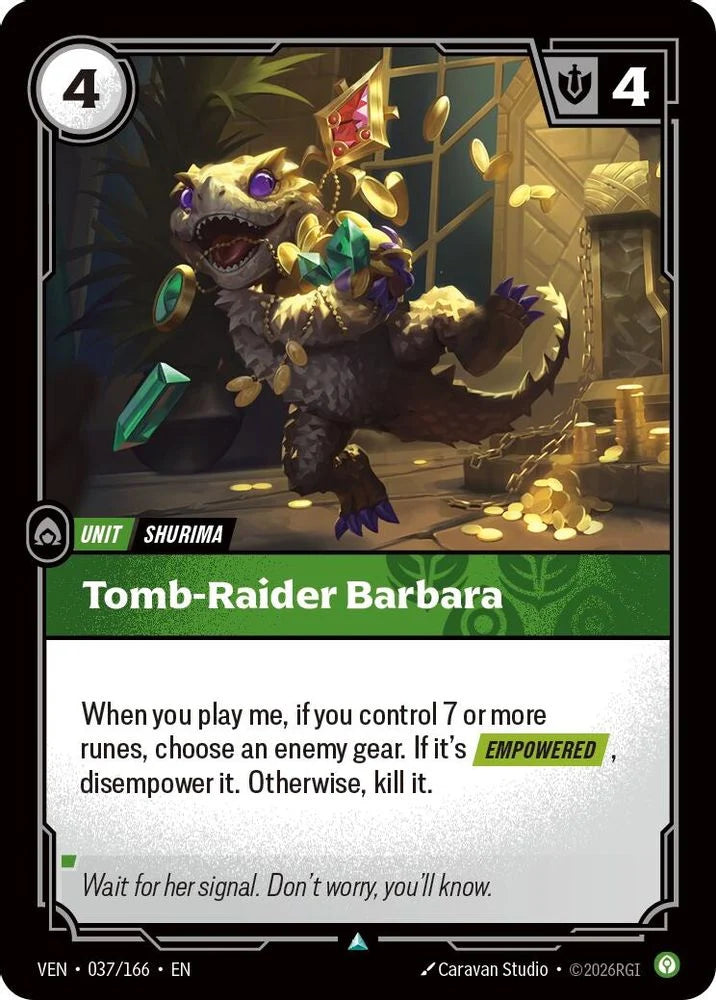 Tomb-Raider Barbara [Uncommon] #037/166 - Vendetta