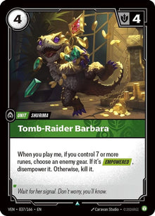 Tomb-Raider Barbara [Uncommon] #037/166 - Vendetta