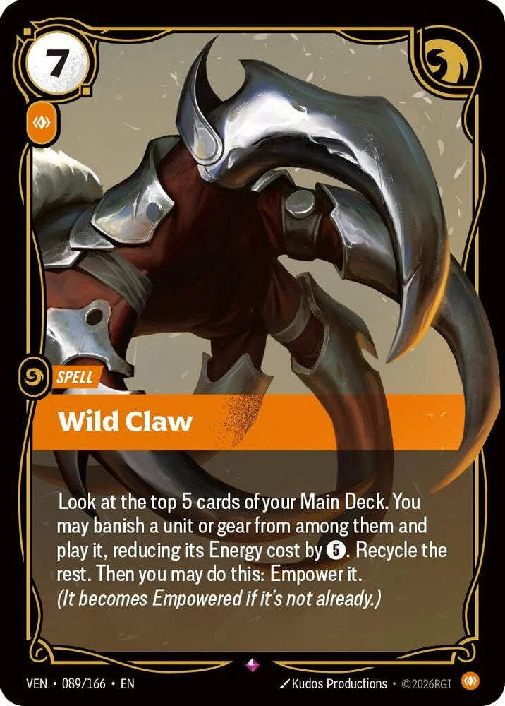 Wild Claw [Rare] #089/166 - Vendetta