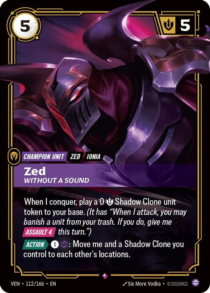 Zec, Without A Sound [Rare] #112/166 - Vendetta