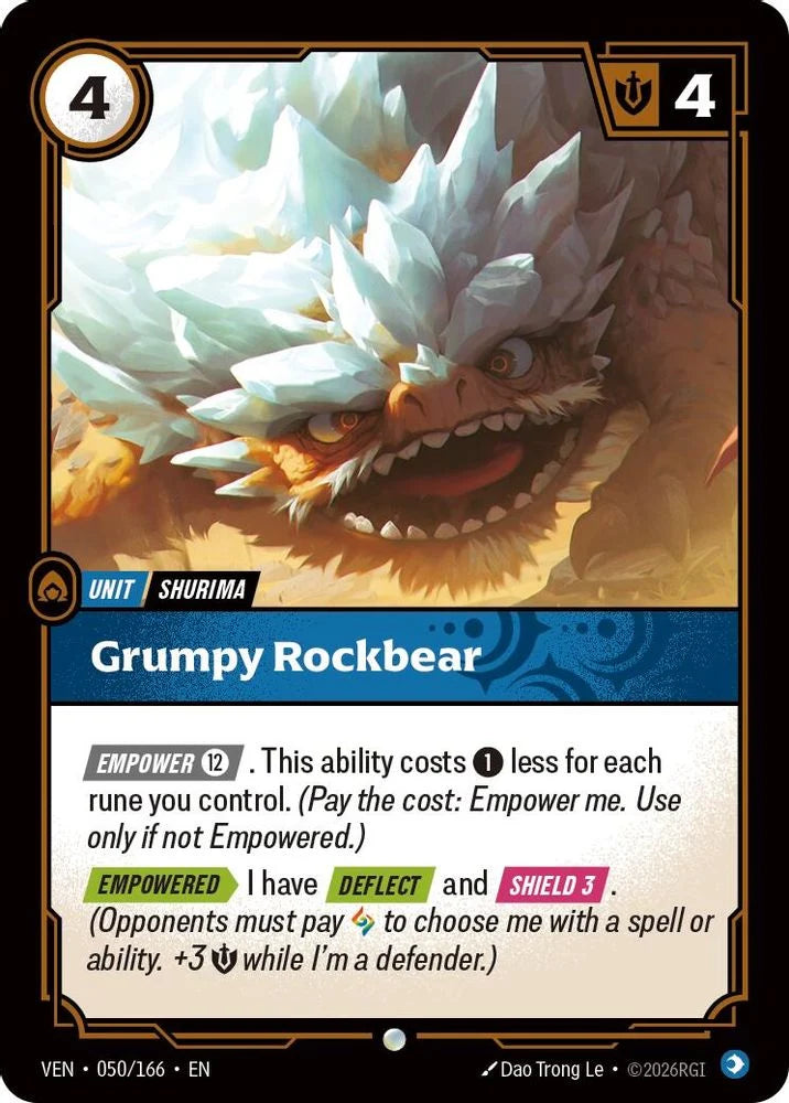Grumpy Rockbear [Common] #050/166 - Vendetta