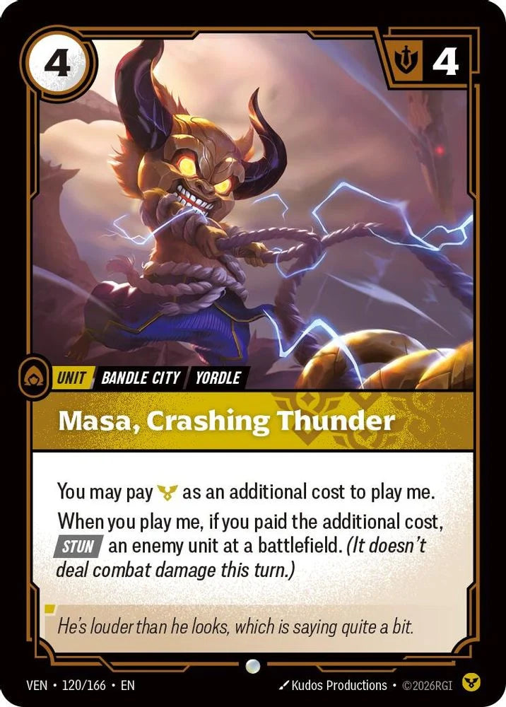 Masa, Crashing Thunder [Common] #120/166 - Vendetta