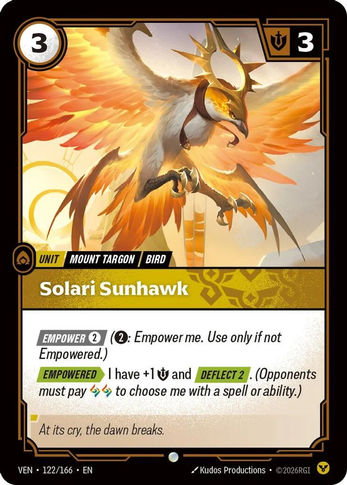 Solari Sunhawk [Common] #122/166 - Vendetta