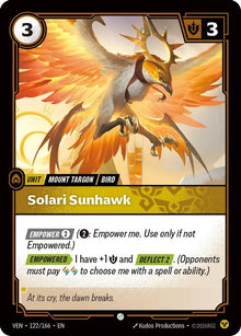 Solari Sunhawk [Common] #122/166 - Vendetta