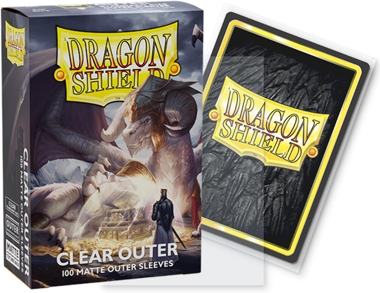 [Dragon Shield] Clear Outer - Matte Outer Sleeves - 100ct