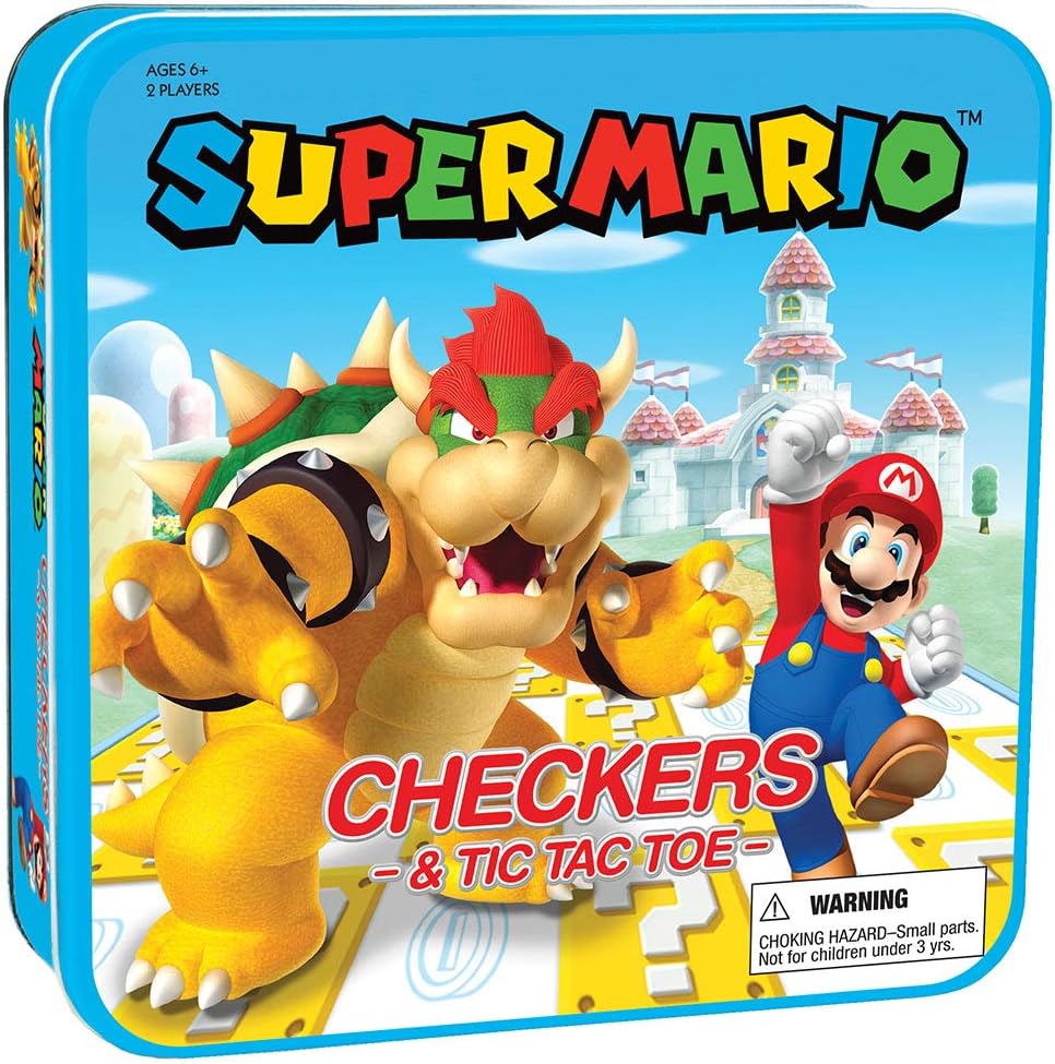 Super Mario Checkers & Tic-Tac-Toe