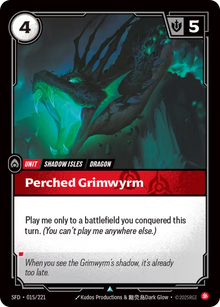 Perched Grimwyrm [Uncommon] SFD 015/221 - Riftbound Spiritforged