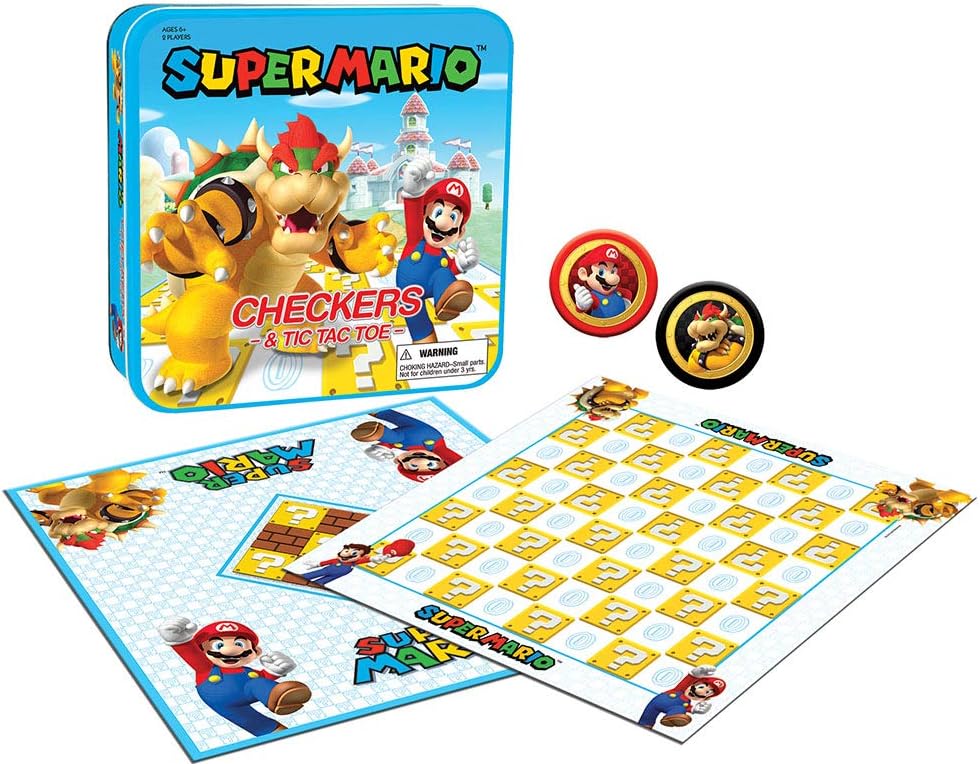 Super Mario Checkers & Tic-Tac-Toe