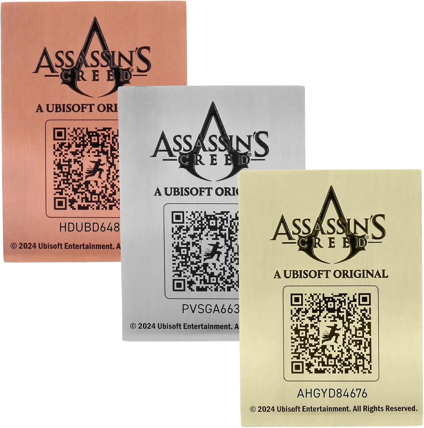 Assassins Creed - 3 Collectible Metal Cards & Phone Stand