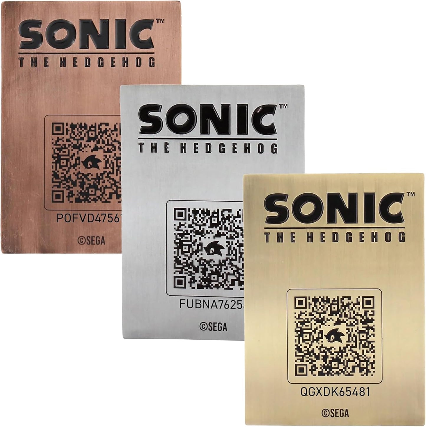 Sonic Digiplates - 3 Metal Cards/Phone Stands