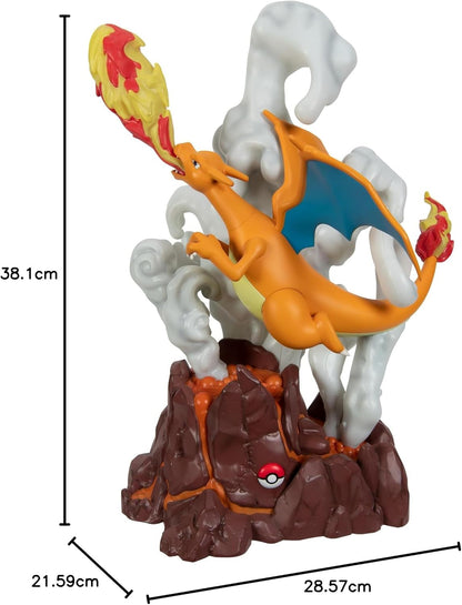 Pokémon Charizard Deluxe Collector’s Statue - 13-Inch Deluxe Collector’s Statue with Light Up Function