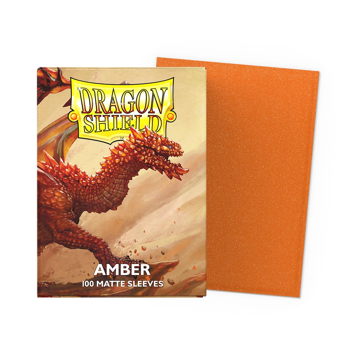 [Dragon Shield] Matte Amber Sleeves