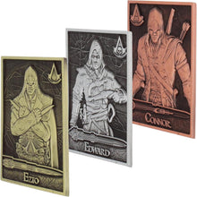 Assassins Creed - 3 Collectible Metal Cards & Phone Stand
