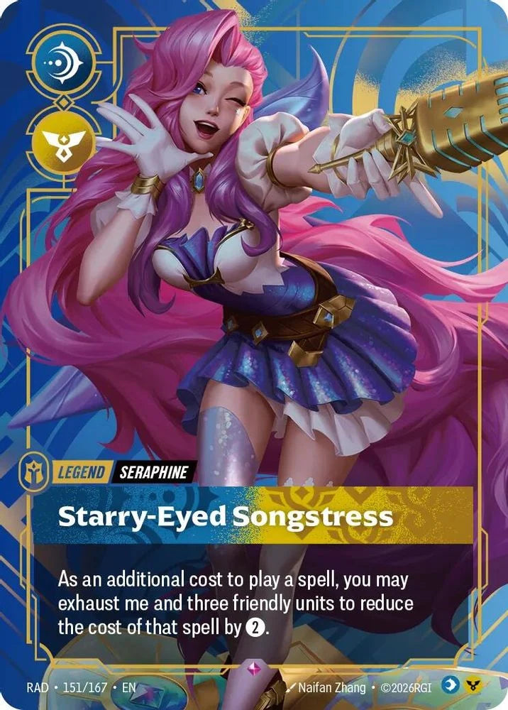 Seraphine, Starry-Eyed Songstress [Rare] #151/167 - Radiance