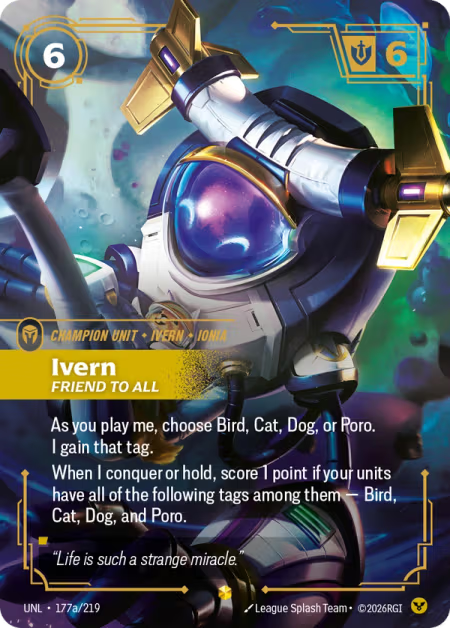 Ivern, Friend to All [Alternate Art] UNL 177a/219 - Riftbound Unleashed