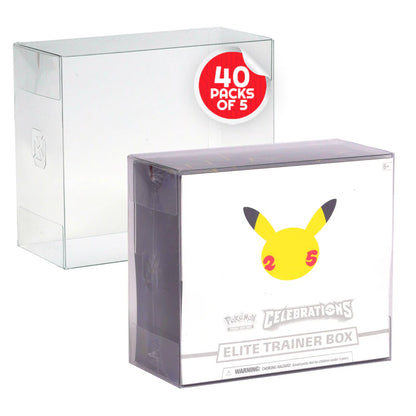 Evoretro: Plastic Display Case Protector for Pokemon ETB (5cnt)