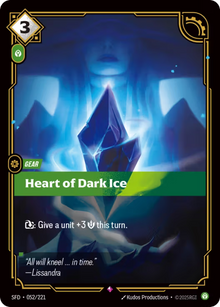 Heart of Dark Ice [Rare] SFD 052/221 - Riftbound Spiritforged