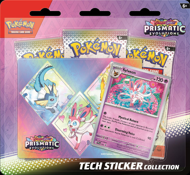 Pokemon: Prismatic Evolutions Tech Sticker Collection