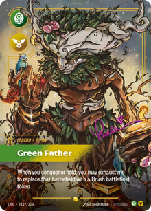 Ivern - Green Father [Signature Overnumbered] UNL 233*/219 - Riftbound Unleashed