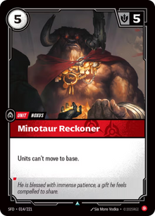 Minotaur Reckoner [Uncommon] SFD 014/221 - Riftbound Spiritforged