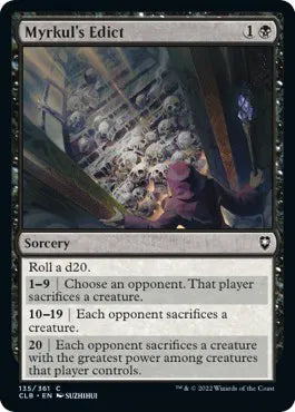 Myrkul's Edict [Foil] - MTG Commander Legends: Battle for Baldur's Gate C 135