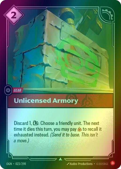 Unlicensed Armory [Foil] #023/298 - Origins