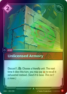 Unlicensed Armory [Foil] #023/298 - Origins