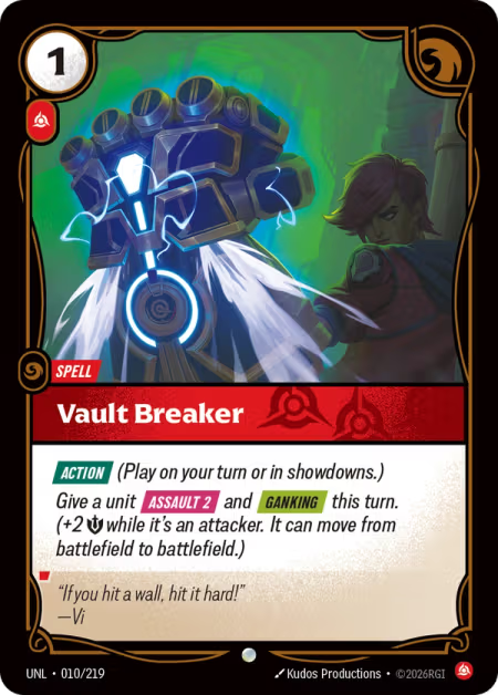 Vault Breaker [Common] UNL 010/219 - Riftbound Unleashed
