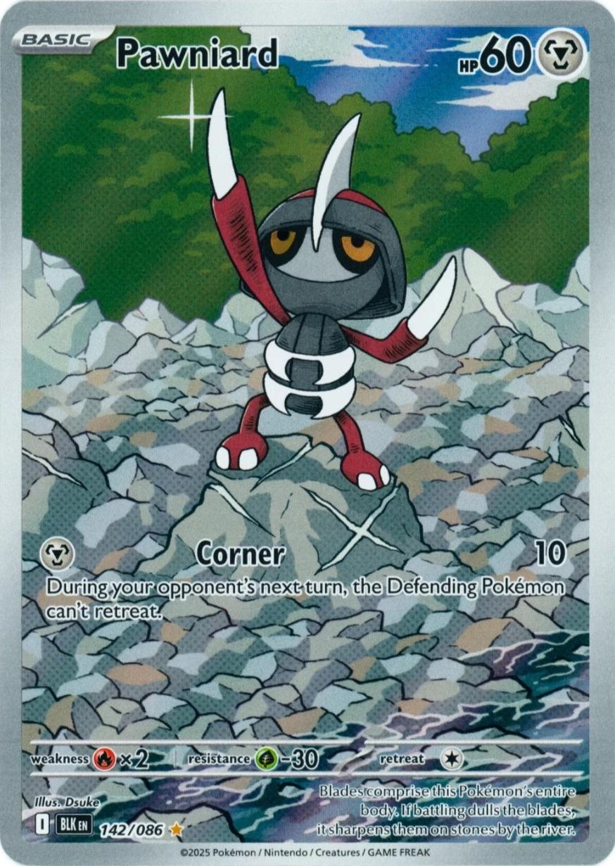Pawniard [Illustration Rare] #142/086 - Pokemon Black Bolt
