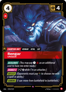 Rengar, Unseen [Rare] UNL 024/219 - Riftbound Unleashed