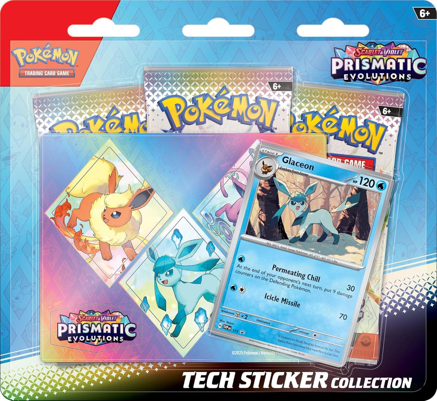 Pokemon: Prismatic Evolutions Tech Sticker Collection