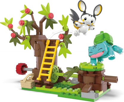 Mega Pokemon: Emolga and Bulbasaur's Charming Woods
