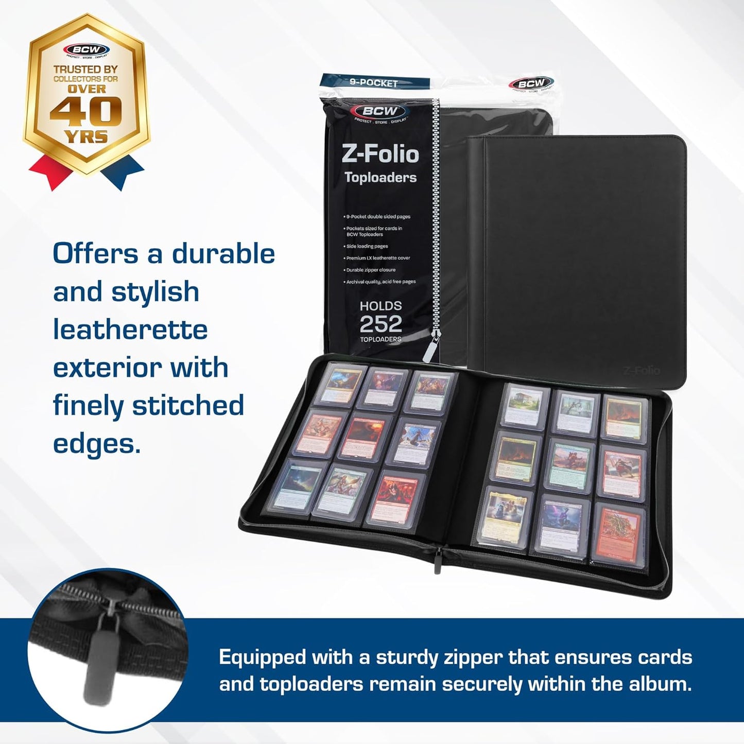 BCW Top Loader Binder - Black 9-Pocket