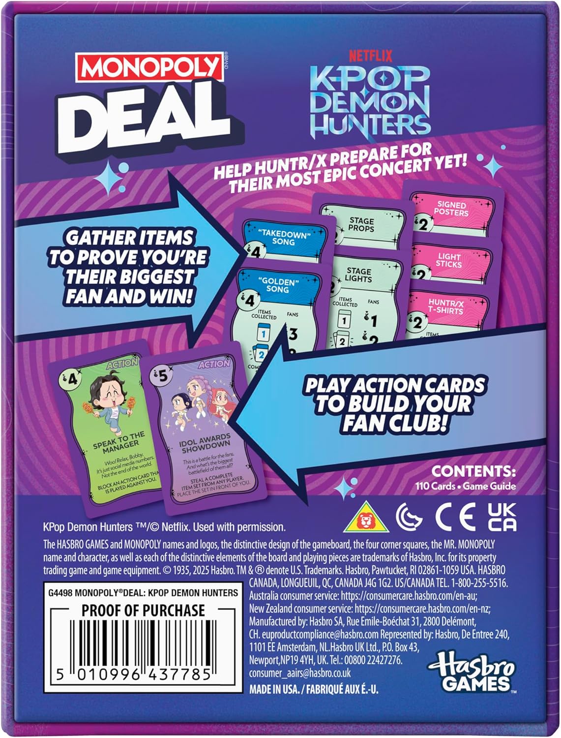 Monopoly Deal: K-Pop Demon Hunters