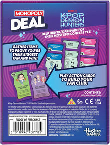 Monopoly Deal: K-Pop Demon Hunters