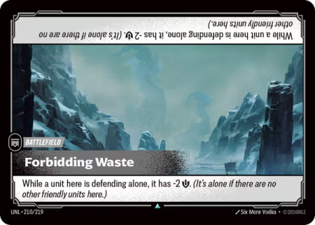 Forbidding Waste [Battlefield] UNL 210/219 - Riftbound Unleashed